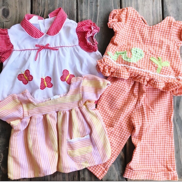 Super Retro Vintage 70s hippie baby girl clothes - Picture 1 of 5